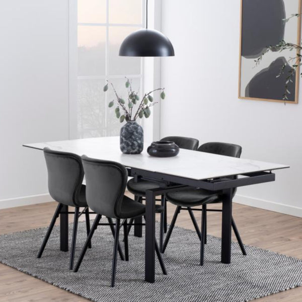 Sedia Agos in velluto