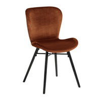 Sedia Agos in velluto