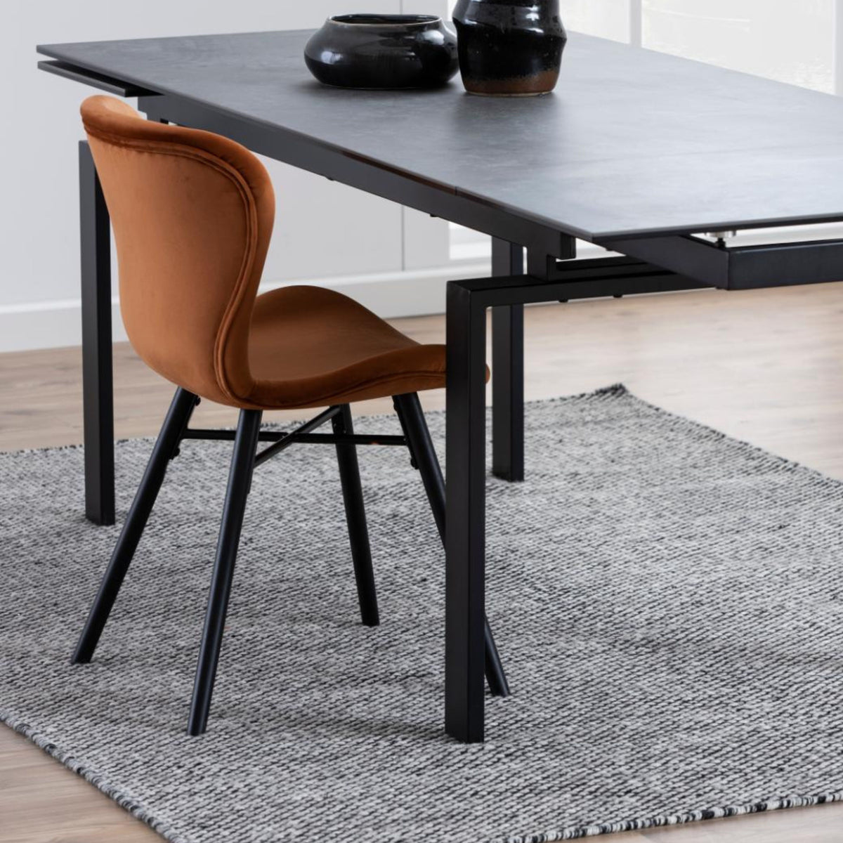 Sedia Agos in velluto