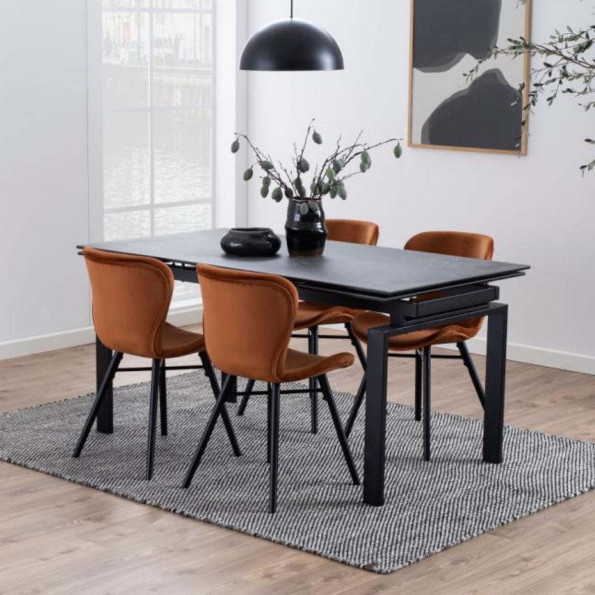 Sedia Agos in velluto