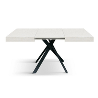 Tavolo allungabile MALMO con gambe incrociare 95x90 cm - 145x90 cm