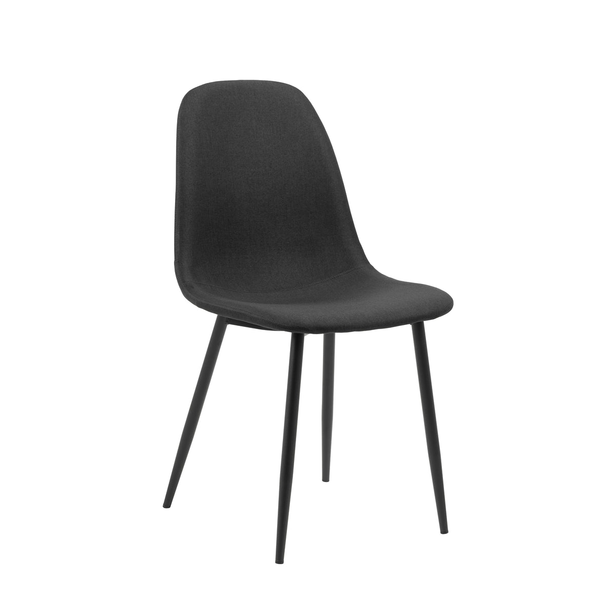 Sedia Calla gambe in metallo nero