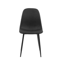 Sedia Calla gambe in metallo nero