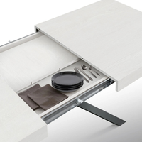 Tavolo allungabile MALMO con gambe incrociare 95x90 cm - 145x90 cm