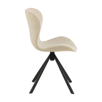 Sedia Agos con gambe a stella