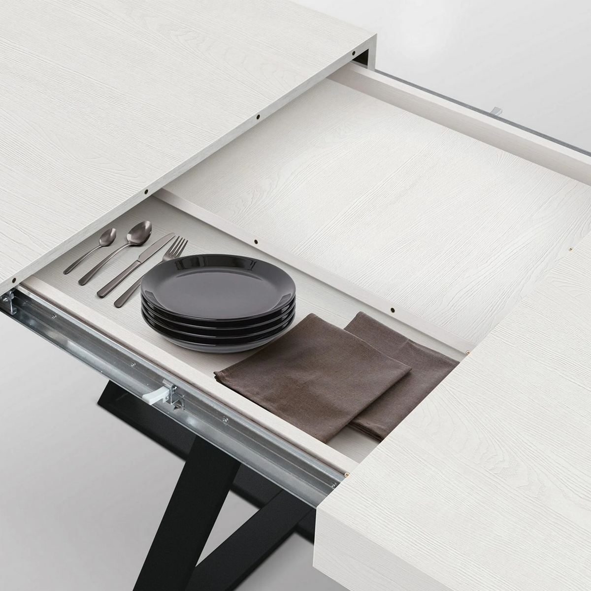 Tavolo allungabile MALMO 95×90 cm – 145 x 90 cm