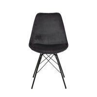 Sedia Lisbon in velluto