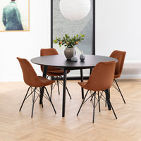 Sedia Lisbon in velluto a coste