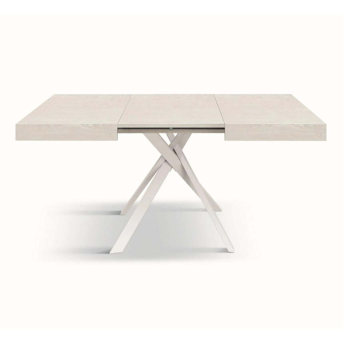 Tavolo allungabile MALMO con gambe incrociare 95x90 cm - 145x90 cm