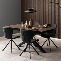 Sedia Agos con gambe a stella