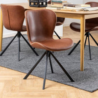 Sedia Agos con gambe a stella