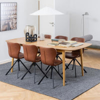 Sedia Agos con gambe a stella