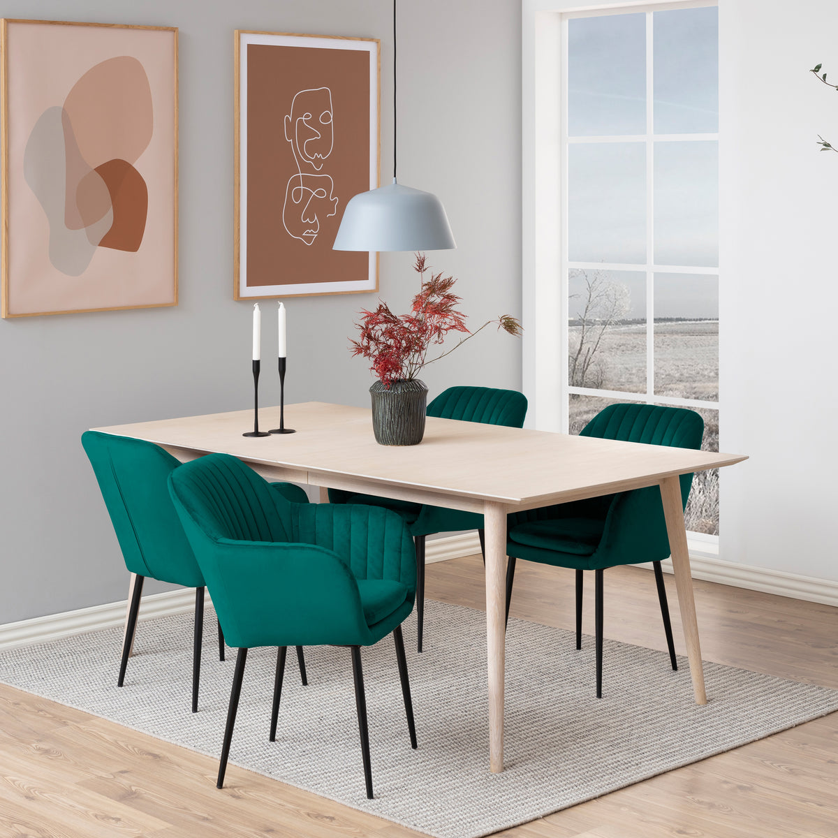 Sedia Eris in velluto