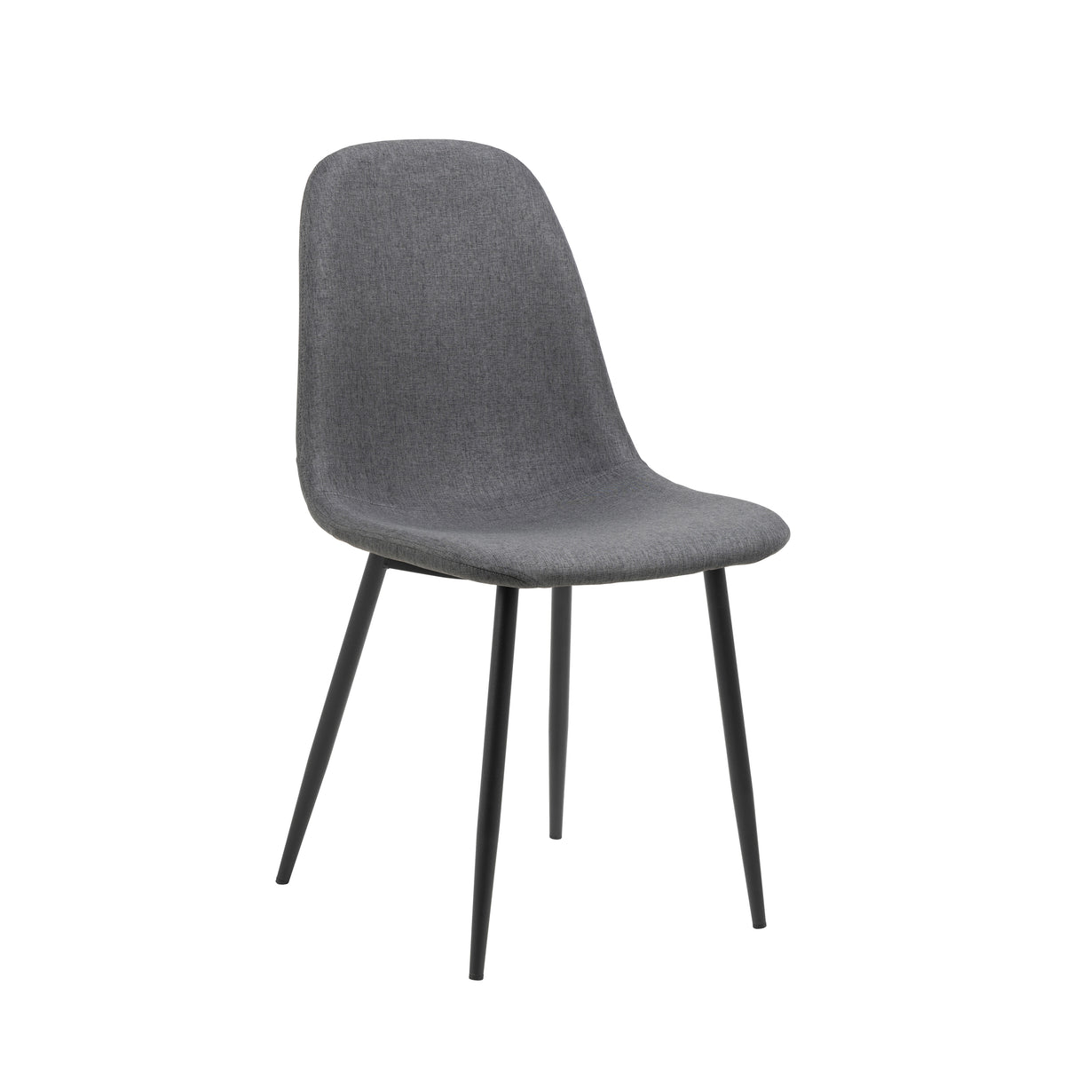 Sedia Calla gambe in metallo nero