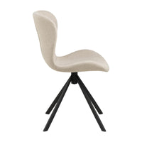 Sedia Agos con gambe a stella