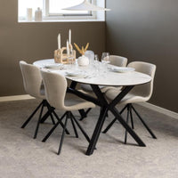 Sedia Agos con gambe a stella