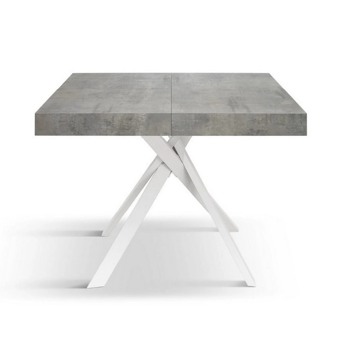 Tavolo allungabile MALMO con gambe incrociare 95x90 cm - 145x90 cm