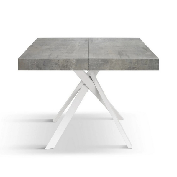 Tavolo allungabile MALMO con gambe incrociare 95x90 cm - 145x90 cm