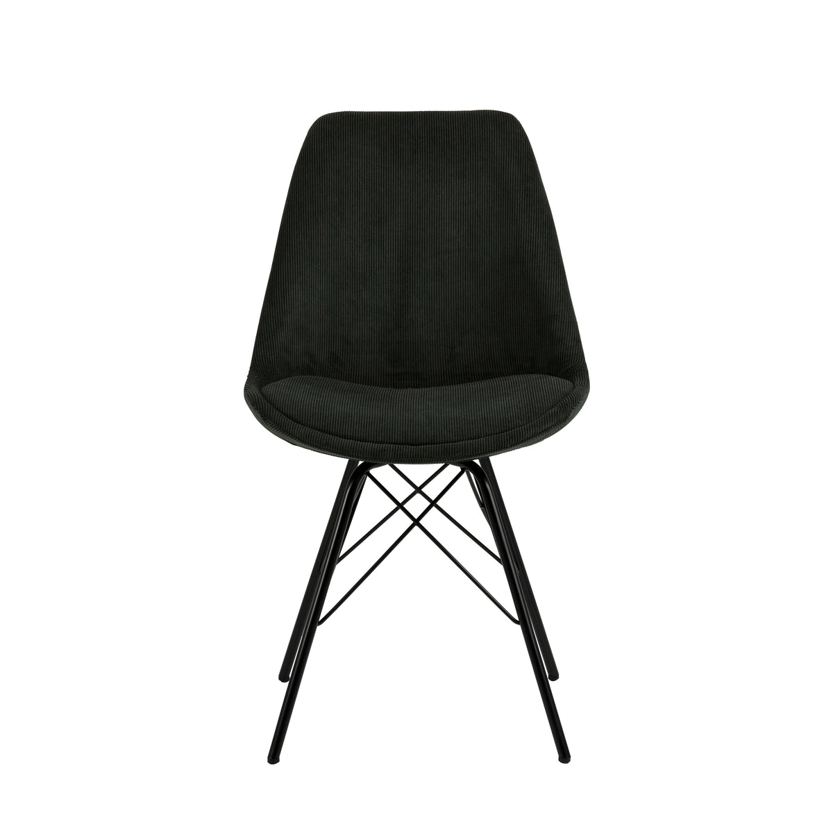 Sedia Lisbon in velluto a coste