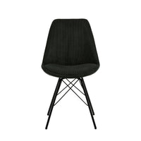 Sedia Lisbon in velluto a coste