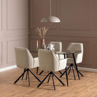 Sedia con braccioli Flynn