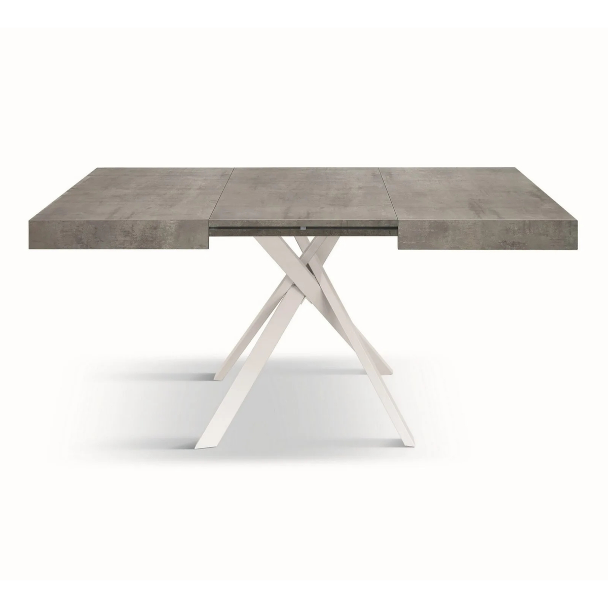 Tavolo allungabile MALMO con gambe incrociare 95x90 cm - 145x90 cm