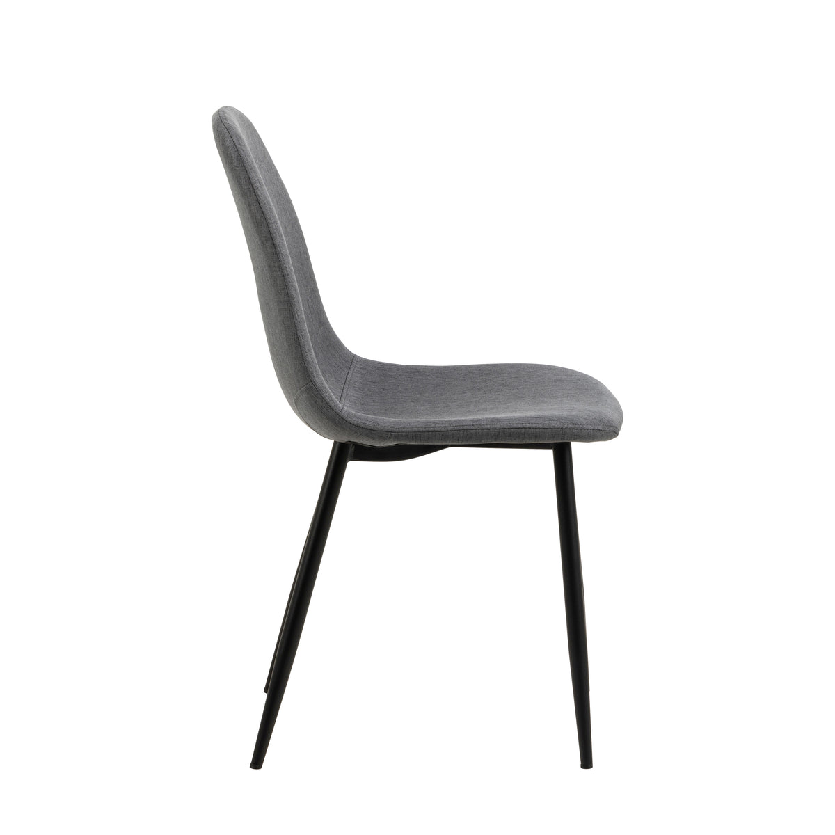 Sedia Calla gambe in metallo nero