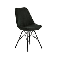 Sedia Lisbon in velluto a coste