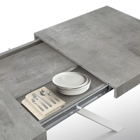 Tavolo allungabile MALMO con gambe incrociare 95x90 cm - 145x90 cm