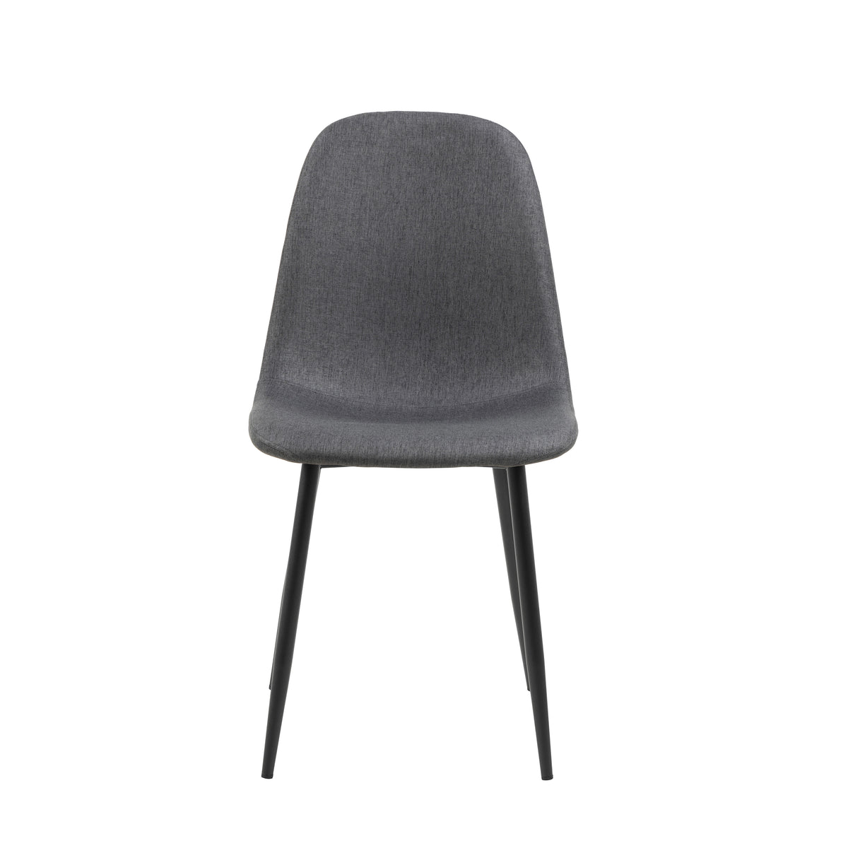 Sedia Calla gambe in metallo nero