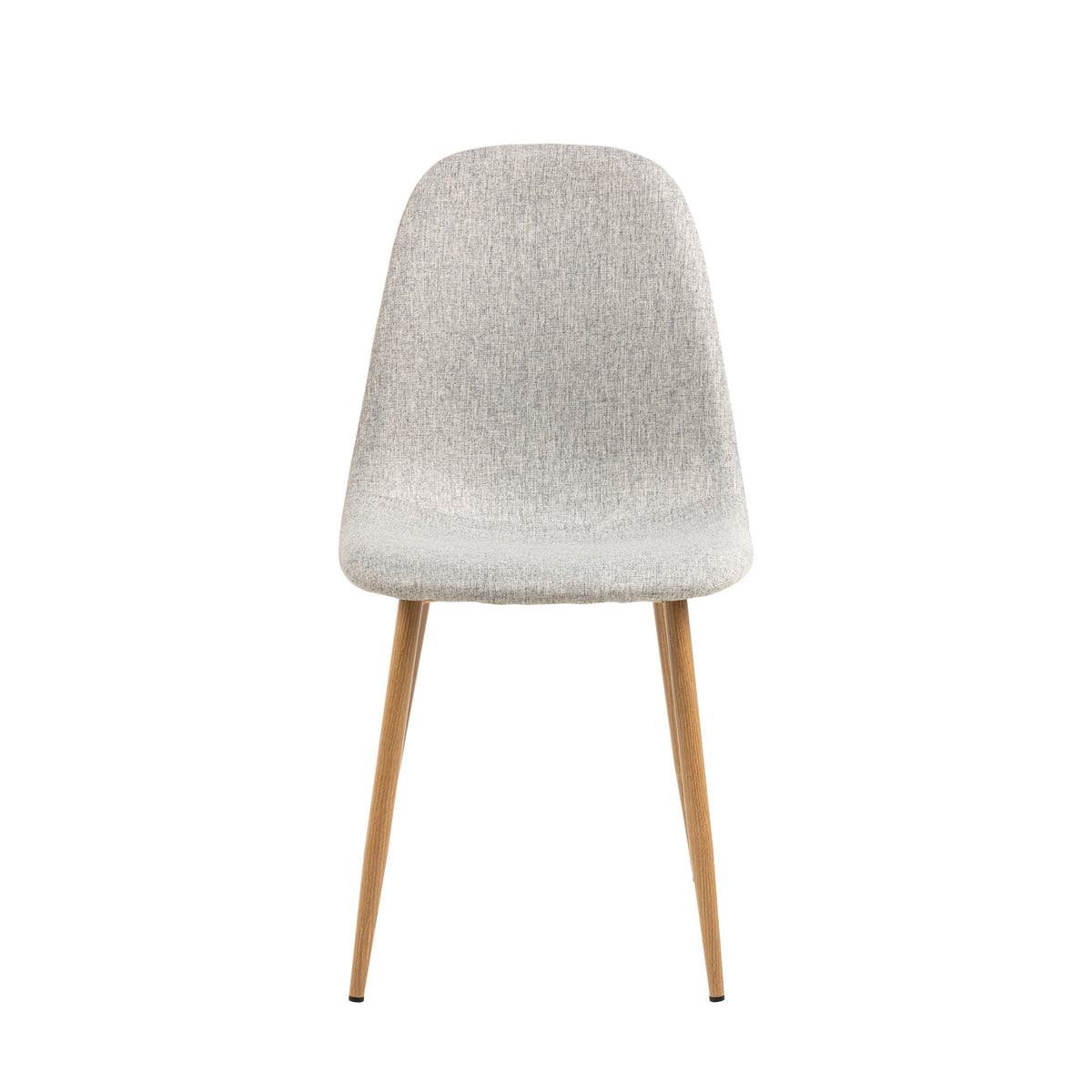 Sedia Calla con gambe metallo color legno