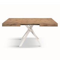 Tavolo allungabile MALMO con gambe incrociare 95x90 cm - 145x90 cm