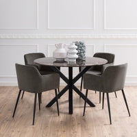 Sedia con braccioli Kara