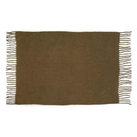 Coperta plaid ABBIE kaki