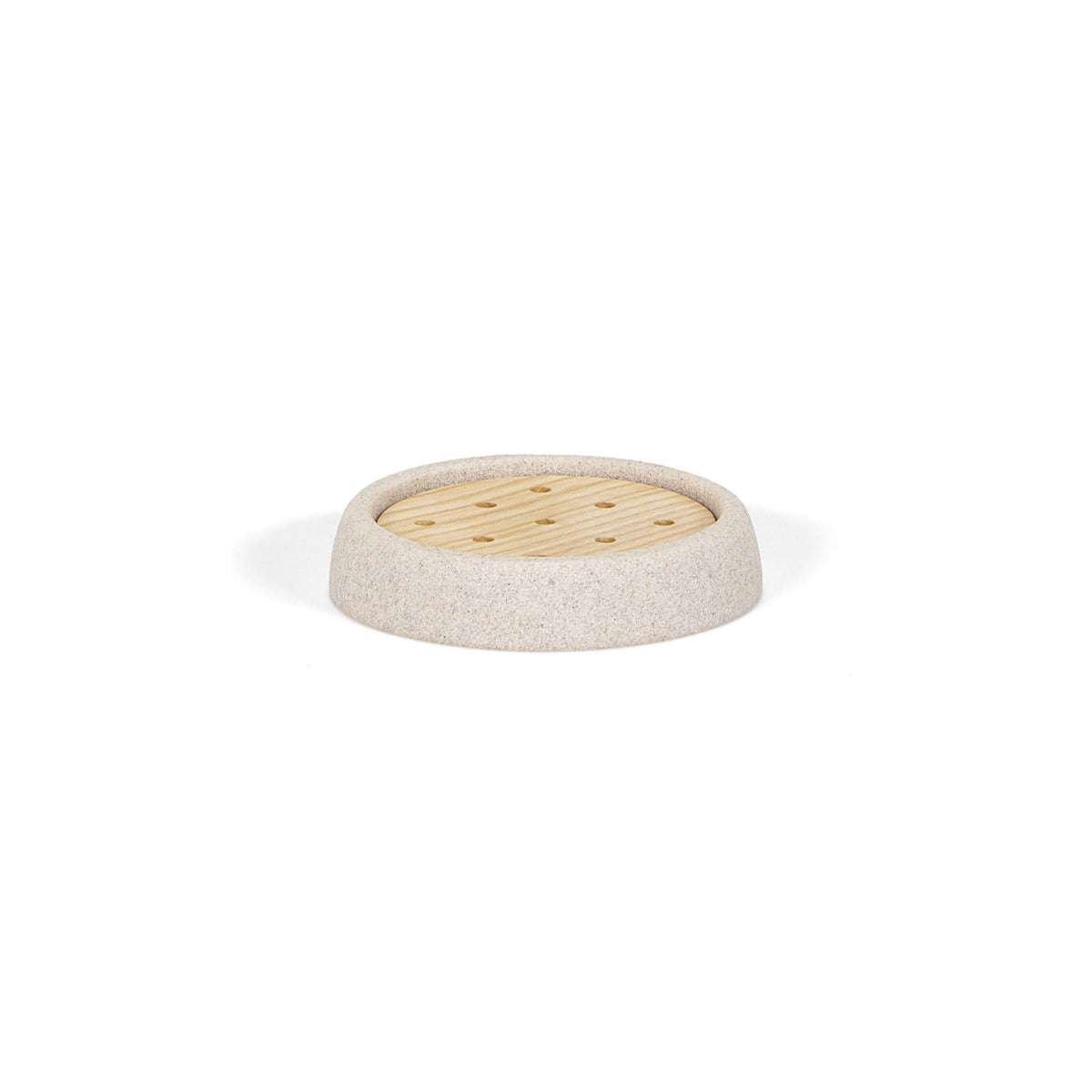 Portasapone in pietra arenaria beige