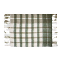 Coperta plaid ABBIE tartan verde