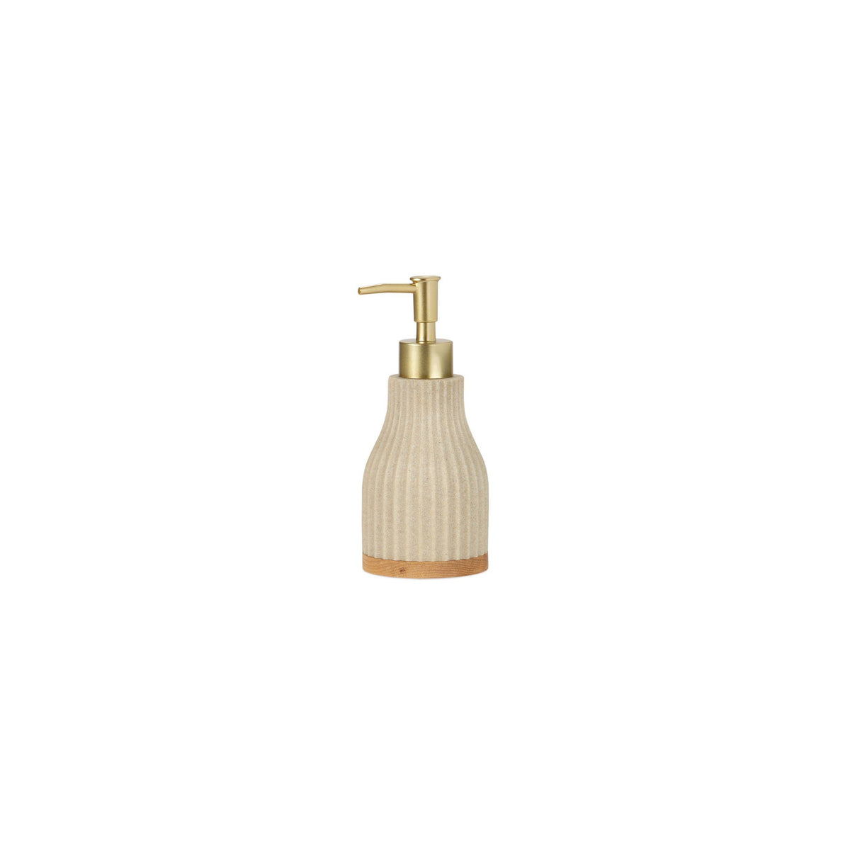 Dispenser in poliresina beige e legno