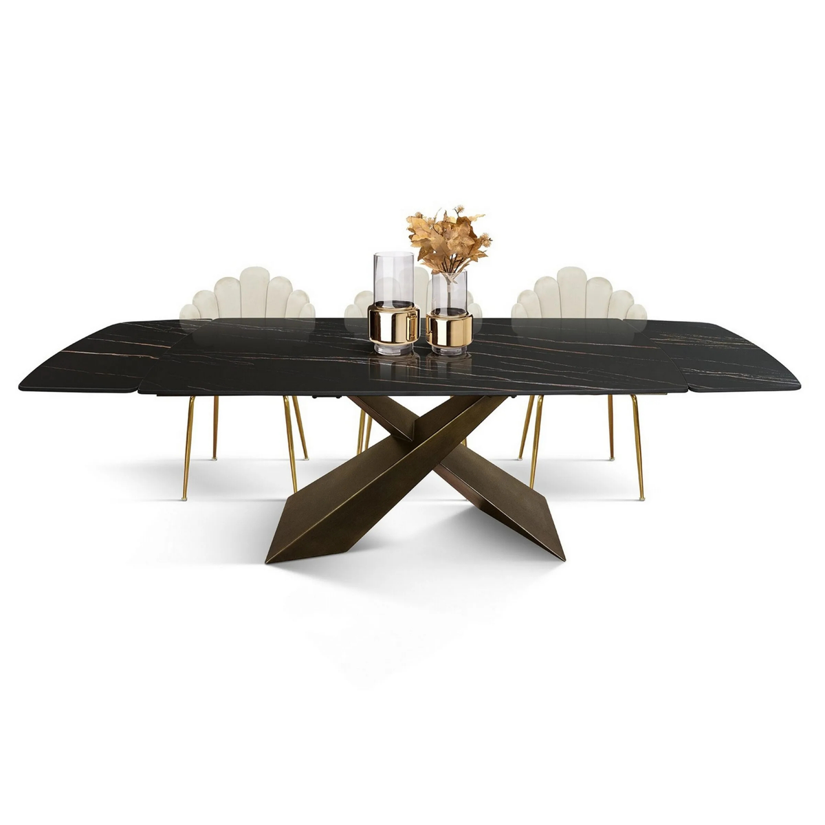 Tavolo allungabile Milano 180x90 -260x90 cm piano a botte