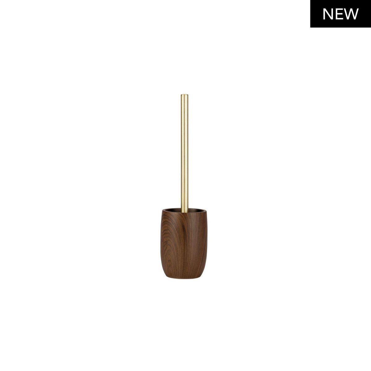 Scopino in resina marrone effetto legno