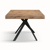 Tavolo allungabile MALMO con gambe incrociare 95x90 cm - 145x90 cm