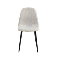 Sedia Calla gambe in metallo nero