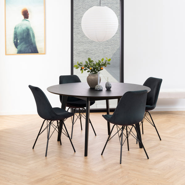 Sedia Lisbon in velluto a coste