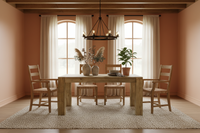 Tavolo allungabile Anna in abete naturale 140x90 cm - 220x90cm