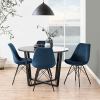 Sedia Lisbon in velluto