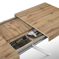 Tavolo allungabile MALMO con gambe incrociare 95x90 cm - 145x90 cm