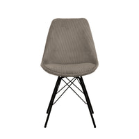 Sedia Lisbon in velluto a coste