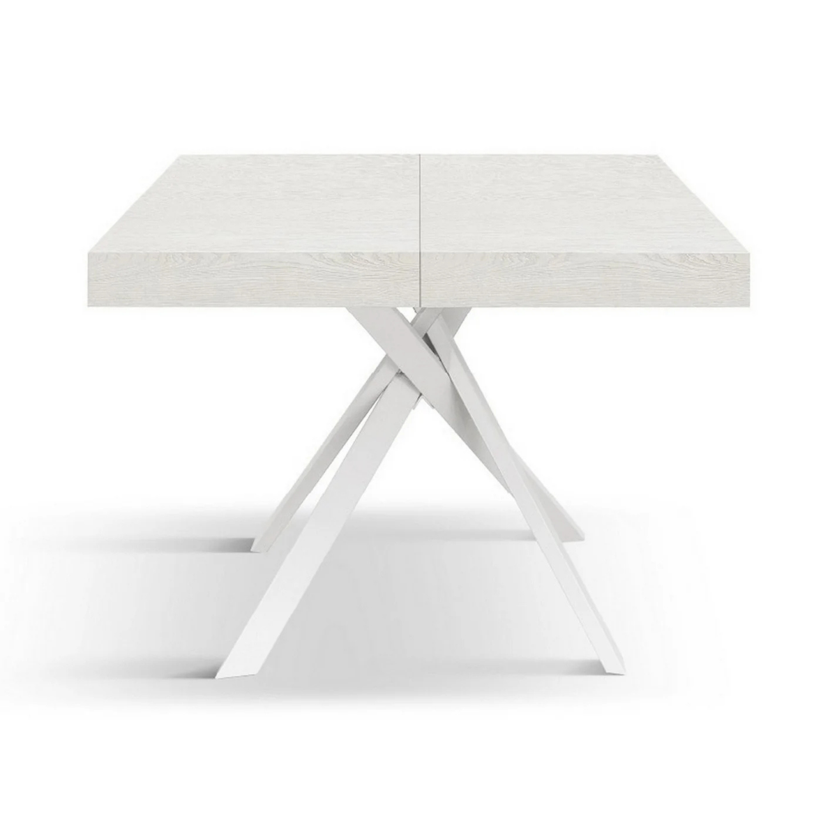 Tavolo allungabile MALMO con gambe incrociare 95x90 cm - 145x90 cm