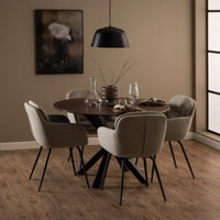 Sedia con braccioli Edina