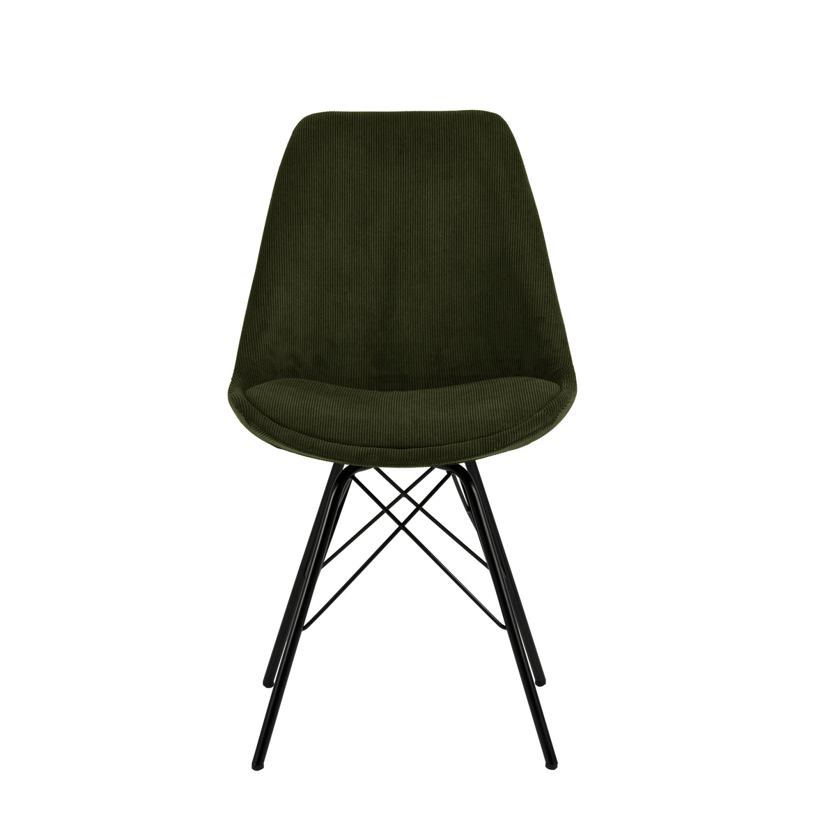 Sedia Lisbon in velluto a coste