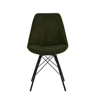 Sedia Lisbon in velluto a coste